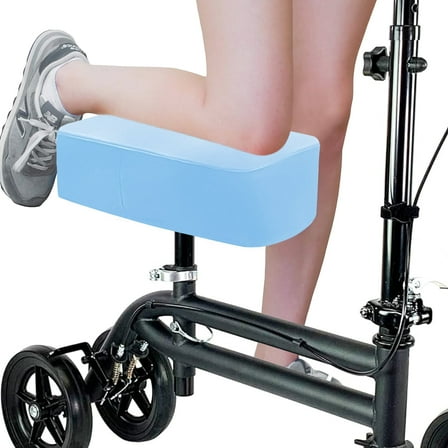 CAVENDY Cooling Ice-Silk Knee Scooter Pad Cover, Non-Slip, Washable, Universal Fit for Knee Walker Knee Rest