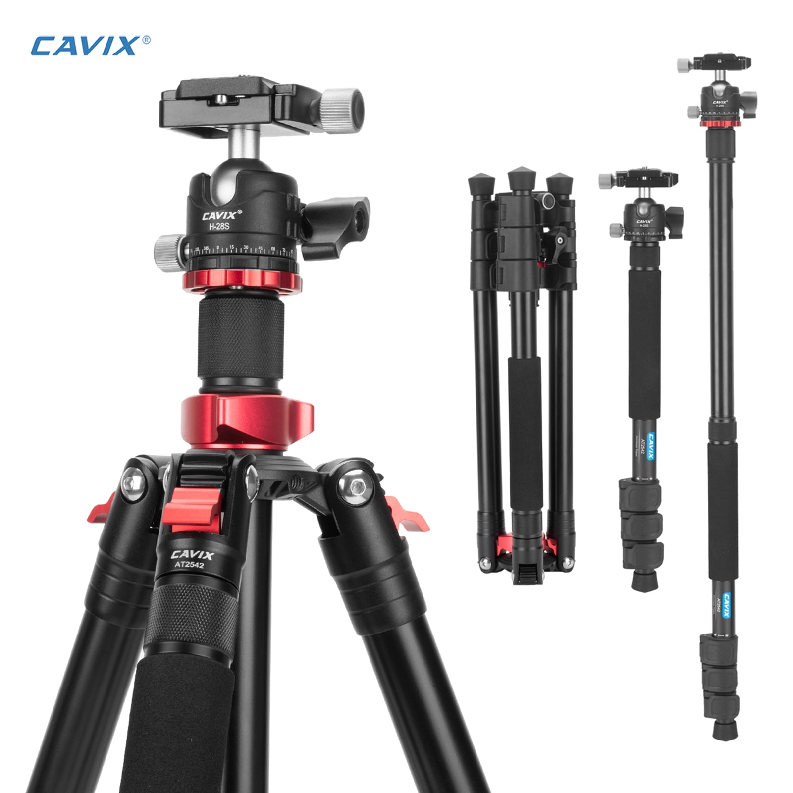 CAVIX Tripod,Stand With 62.2inch Camera Stand With Ball Head At2542 62