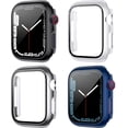 thumbnail image 1 of CAVN 4-Pack Apple Watch Series 7 Screen Protector Hard PC Case with Tempered Glass for iWatch 7  45 mm, 1 of 11
