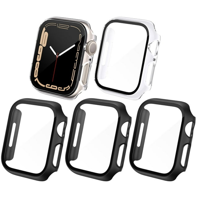 CAVN 5 Pack Tempered Glass Screen Protector Compatible with Apple Watch
