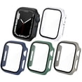 thumbnail image 1 of CAVN 5 Pack Tempered Glass Screen Protector Compatible with Apple Watch Series 7 41mm Hard PC Case Cover, 1 of 13