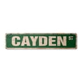thumbnail image 1 of CAYDEN Vintage Plastic Street Sign Childrens Name Room Sign | Indoor/Outdoor |  36" Wide, 1 of 4