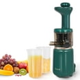 thumbnail image 1 of CAYNEL Compact and Portable Cold Press Juice, Masticating Slow Juicer with 1.77” Extra Wide Inlet Funnel,Green, 1 of 12