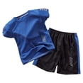 thumbnail image 1 of CAZOFW Big Boys Athletic Sets,Mesh,Breathable,Quick-Drying Running Shorts Set,2 Piece,Size 11-12 Years, 1 of 3