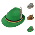 thumbnail image 1 of CAZOFW German Oktoberfest Hat, Bavarian Costume Accessory for Parties and Beer Festivals, 1 of 8