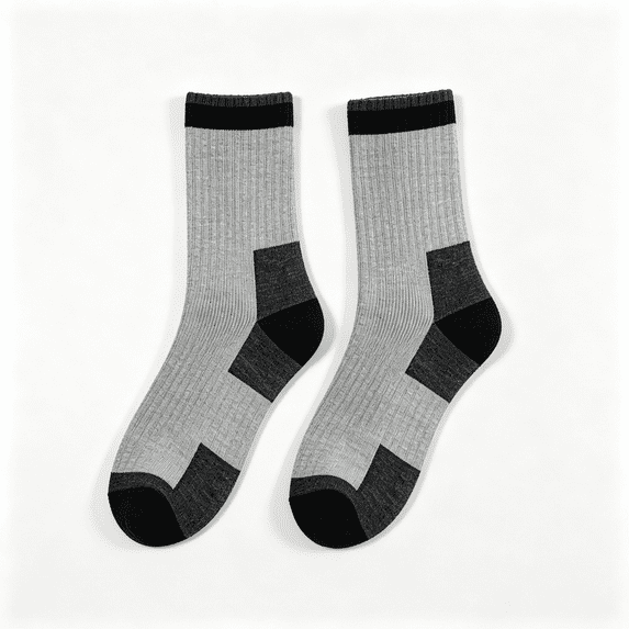 CAZOFW Mens Socks Fleece Lined Thick Cozy Casual Winter Boot Crew Socks Outdoor Hiking Cold Weather Warm