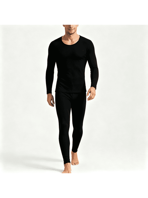 Mens Thermal Underwear,Lightweight Soft Long Underwear Set Men Winter Warm Base Layer Casual Wear Size M-3XL