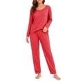 thumbnail image 1 of CAZOFW Plus Size Thermal Underwear for Women,Soft Warm Base Layer Set Long Sleeve Top and Pants Winter Long Johns, 1 of 8