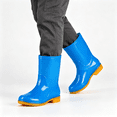 thumbnail image 1 of CAZOFW Rain Boots for Women Waterproof Mid Calf Boots with Grip Resistant Sole for Garden, 1 of 5