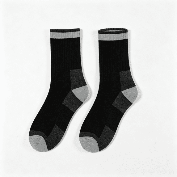 CAZOFW Socks for Men Warm Fleece Lined Thick Cozy Casual Winter Outdoor Boot Crew Socks