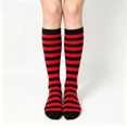 thumbnail image 1 of CAZOFW Socks for Women Knee High Stretchy Striped Christmas Socks, Winter Casual Legwear Daily, 1 of 4