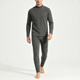 thumbnail image 1 of CAZOFW Thermal Underwear for Men,Soft Warm Base Layer Set High Elastic Long Sleeve Top Bottom Outfit Size XS-2XL, 1 of 3