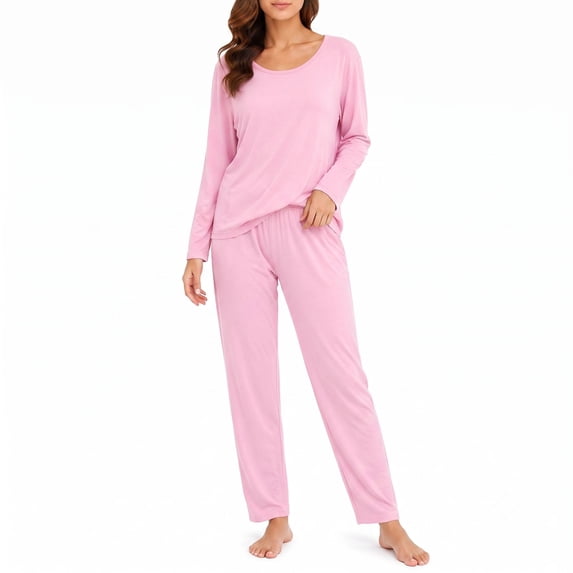 CAZOFW Thermal Underwear for Women,Soft Warm Base Layer Set Long Sleeve Top and Pants Winter Long Johns