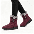 thumbnail image 1 of CAZOFW Warm Boots for Women Fleece Lined Snow Boots with Skid-resistant treaded sole, 1 of 5