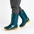 thumbnail image 1 of CAZOFW Waterproof Boots for Women Mid Calf Rain Shoes with Traction Sole for Outdoor Work, 1 of 6