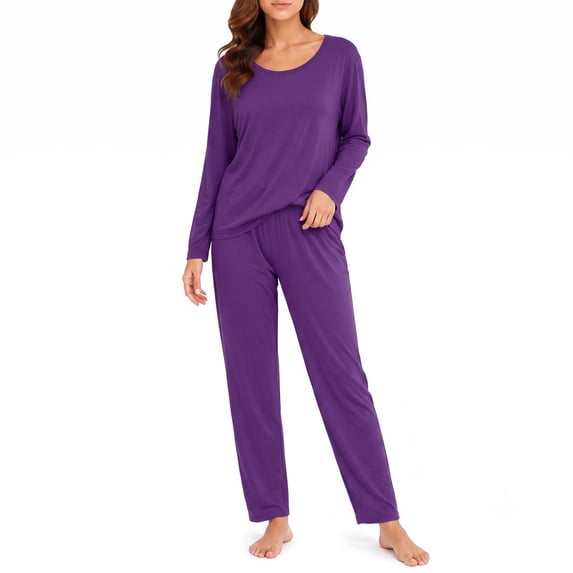 CAZOFW Women's Thermal Underwear,Soft Warm Base Layer Set Long Sleeve Top and Pants Winter Long Johns