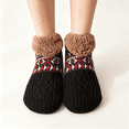thumbnail image 1 of CAZOFW Womens Slipper Socks Thick Fleece Lined Warm Socks, Cozy Winter Home Wear, Grip Sole, 1 of 4
