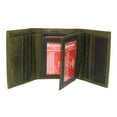 thumbnail image 1 of CAZORO Real Cowhide Leather Wallets for Men RFID Blocking Extra Capacity Classic Trifold Wallet with ID & Card Slots Green, 1 of 8