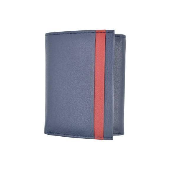 CAZORO Real Leather Wallets for Men RFID Blocking Slim Trifold Wallet with Card Slots & ID Window