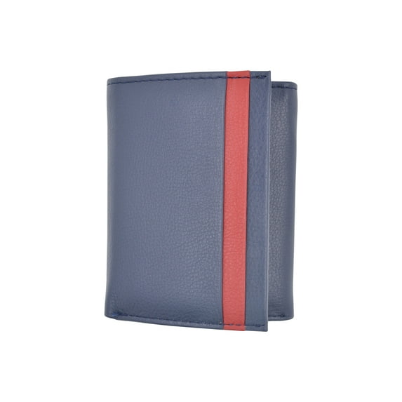 CAZORO Real Leather Wallets for Men RFID Blocking Slim Trifold Wallet with Card Slots & ID Window