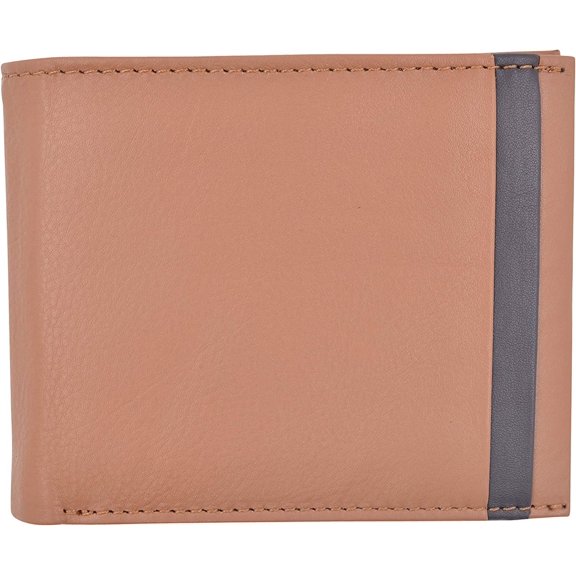 CAZORO Slim Wallet for Men Bifold Genuine Leather RFID Blocking Minimalist Stylish Front Pocket Mens Wallets Tan