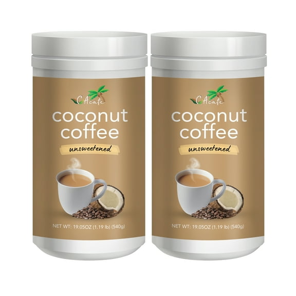 CAcafe Coconut Coffee Unsweetened 12.7oz 2PK