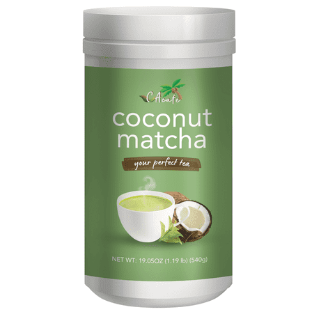 CAcafe Coconut Matcha, Japanese Matcha Powder Infused with Coconut 19.05oz