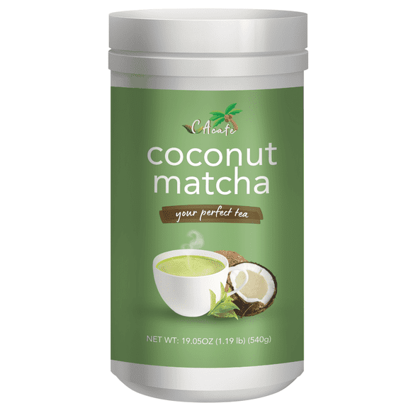 CAcafe Coconut Matcha, Japanese Matcha Powder Infused with Coconut 19.05oz