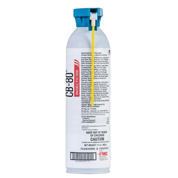 CB-80 Insecticide 17 oz | Roach Spray | Fast Knockdown Bug Spray for Home | Contact Kill for Cockroaches, Ants, Bed Bugs, Flies, Mosquitoes, Spiders, Silverfish, and Wasps