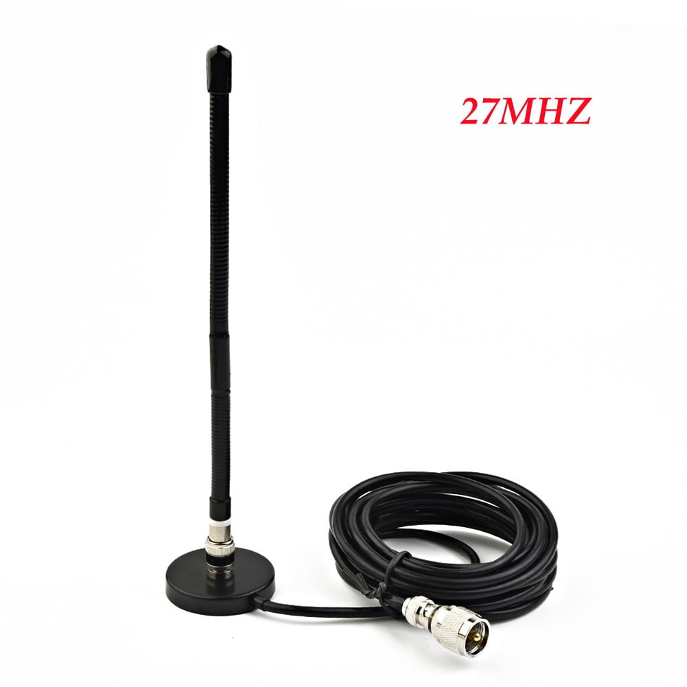 CB Antenna 27MHz CB Radio Antenna Soft Whip Magnetic Base BNC PL259 Male