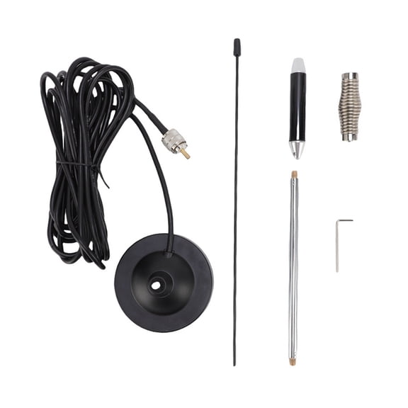 CB Antenna Kit 26-28MHz with 5m Cable Magnetic Mount 60cm Antenna for Cars and Trucks