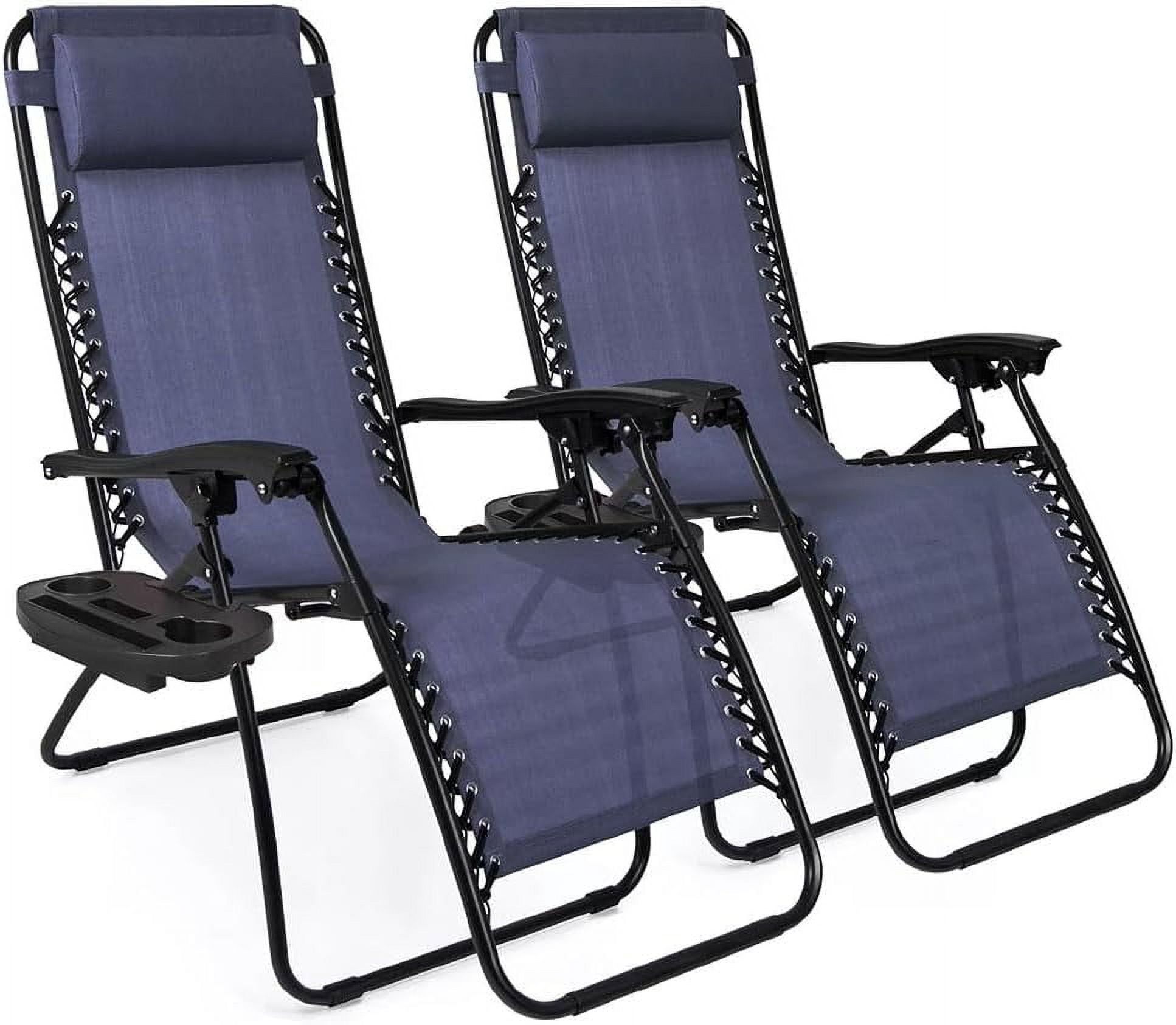 CB COZY BOX (2-Pack) Zero Gravity Lounge Chairs Outdoor Adjustable ...