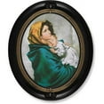 thumbnail image 1 of CB Catholic 88W-198 Framed Print - 12.5 in. Oval Madonna Street, 1 of 1