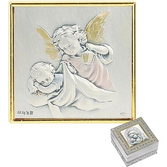 CB Catholic 9E-715 Salerni Enamel Box - Guard Angel