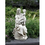 Avalon Gallery Jesus with Child Garden Statue Stone Resin 20 Inch