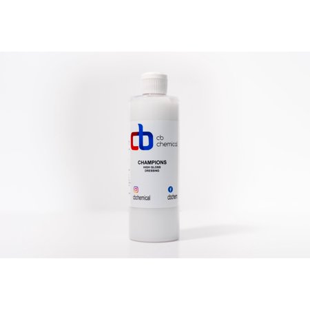 CB Chemical Champions High Gloss Shine dressing - Tire Dressing & Rubber Protect - Dark, Spray able, Conditioner for Rubber and Plastic, Safe for Cars, Trucks, Motorcycles, RVs & More - 16oz