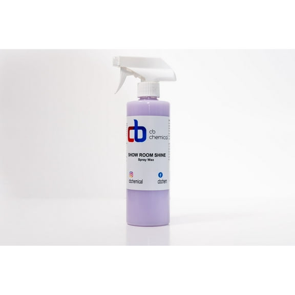 CB Chemical Showroom Shine Spray able All-Season Weather Protection - High Shine Spray Gloss, Safe for Cars, Trucks, SUVs, Motorcycles, RVs, and More - 16oz