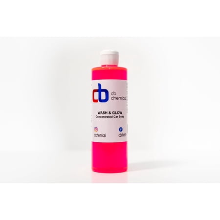 CB Chemical Wash & Glow Concentrated Car Soap, Wash & Gloss Foaming Car Wash Soap, Pressure Washer - Safe for Cars, Trucks, Motorcycles, RVS & More - 16oz