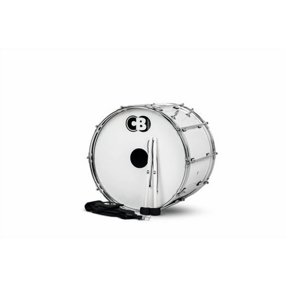 CB Drums Tournament Series 20 Marching Bass Drum w/ Strap & Mallet