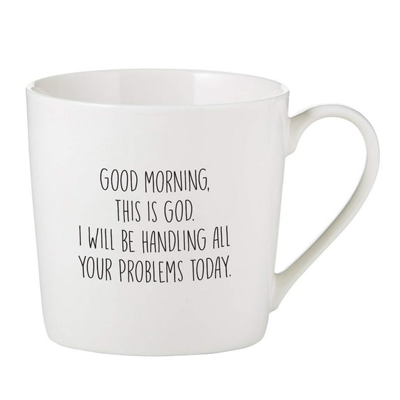 CB Gift 137048 14 oz Good Morning This is God Cafe MugPack of 2