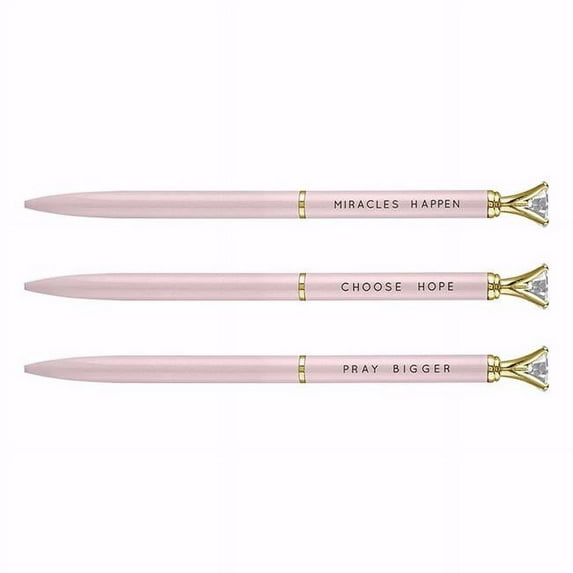 CB Gift Mini Gem Miracles Hope & Pray Pen PinkPack of 6