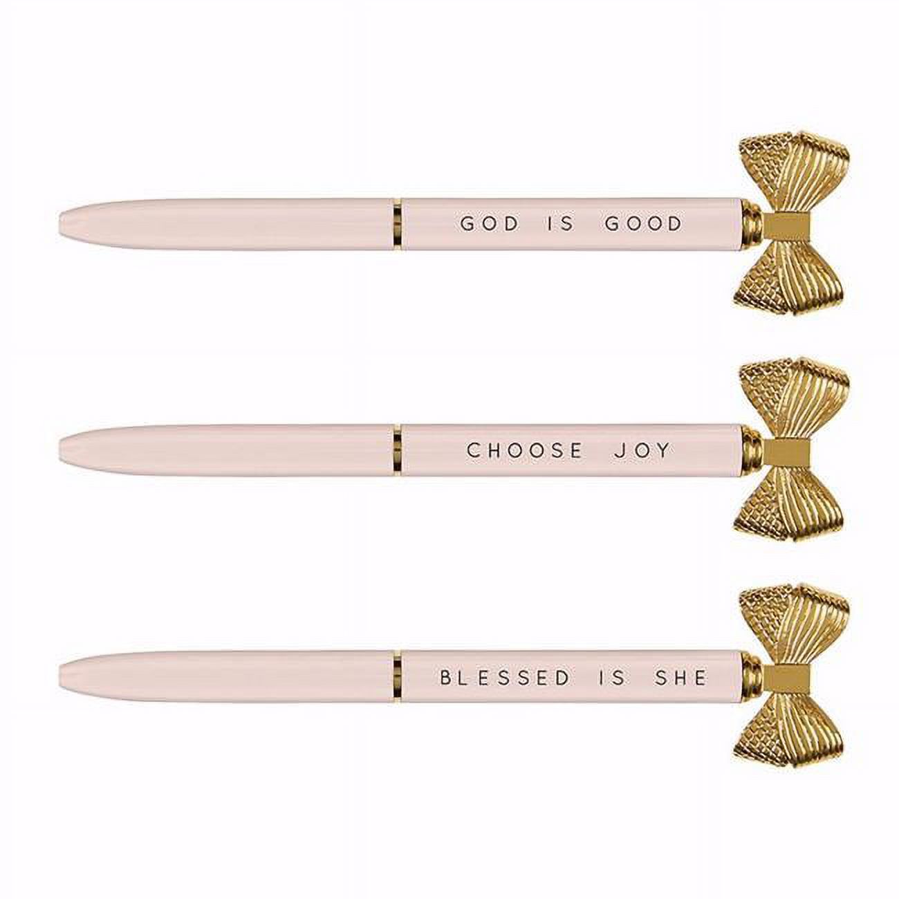 CB Gift 139264 Pink Bow Good Joy & Blessed PenPack of 6