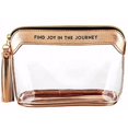 thumbnail image 1 of CB Gift 163333 Find Joy in the Journey Clear Travel Pouch - 6.25 x 4.75 in.Pack of 2, 1 of 1