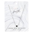 thumbnail image 1 of CB Gift 224284 Cross Gem-Onyx Necklace, 1 of 1