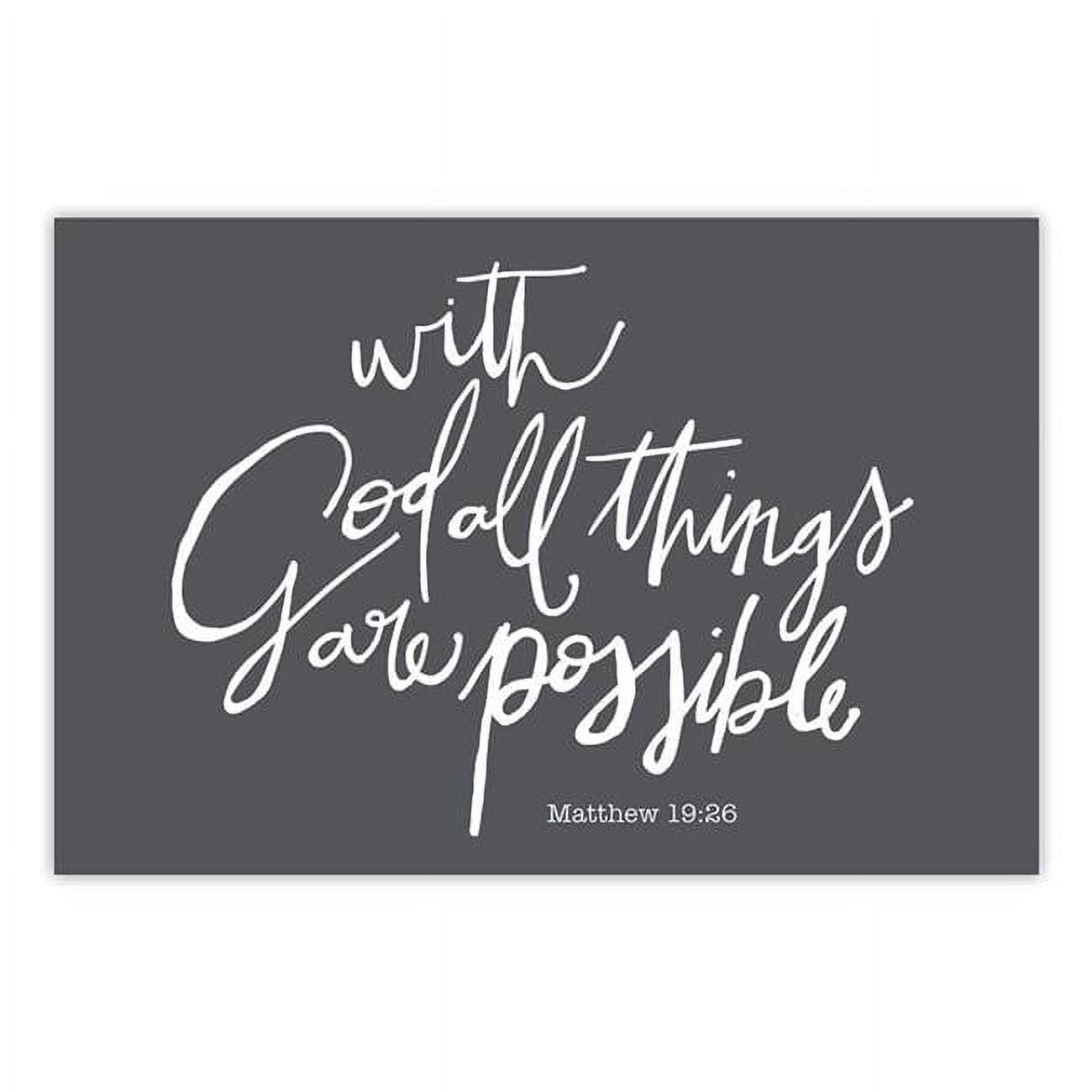 CB Gift 266161 13.5 x 9 in. Poster - All Things Possible, Small ...