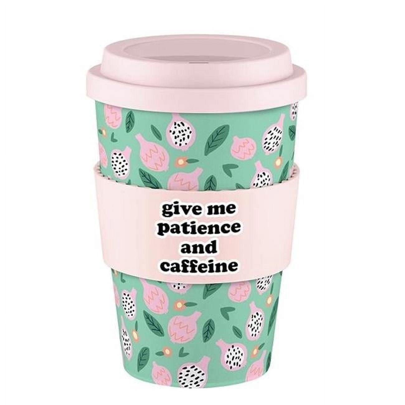 CB Gift 330250 13 oz Give Me Patience & Caffeine Bamboo Travel Cup