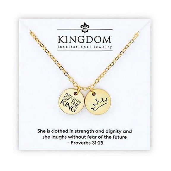 CB Gift 382276 Daughter of the King & Crown Necklace