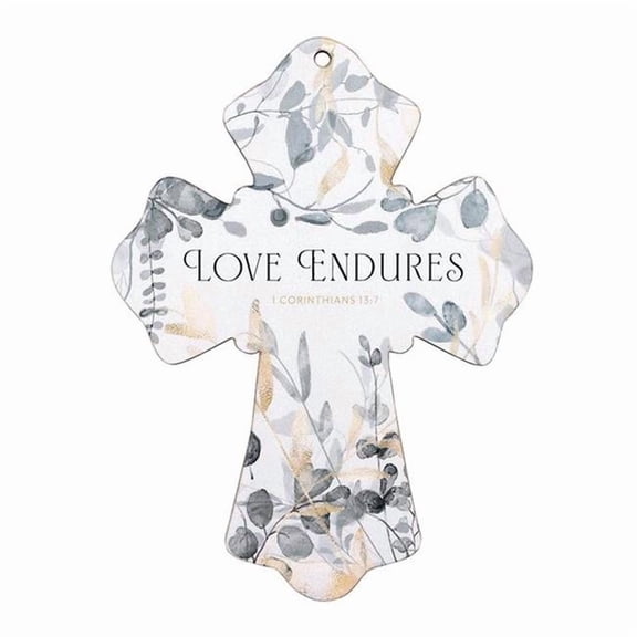 CB Gift 630662 6 in. Love Endures Wall Cross
