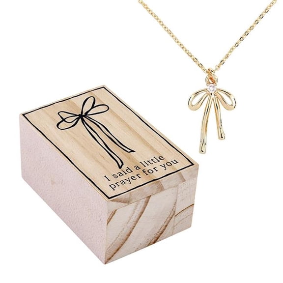 CB Gift 738501 No.R7234 I Said A Little Prayer For You in Treasure Box Bow Necklace