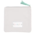 thumbnail image 1 of CB Gift  8 x 7 in. Canvas Pouch - Fearless, Grey, 1 of 1